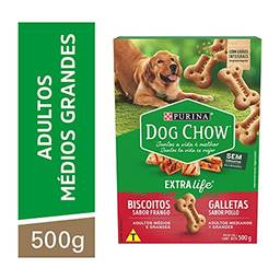 Nestlé Purina Dog Chow Carinhos Petisco Integral Maxi Para Cães Adultos Raças Grandes Frango 500g