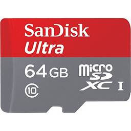 Sandisk Ultra - Cartão de memória flash - 64 GB - MicroSDXC UHS-I (SDSQUNC-064G-AN6IA)