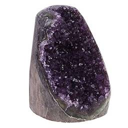 Aibecy Geodo Ametista Roxo Escuro Geodo Cristal Ametista Natural Pedra Curativa Cluster