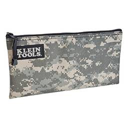 Klein Tools Bolsa com zíper 5139C, bolsa de ferramentas de nylon camuflada Cordura com fecho de zíper resistente, 32 x 18 cm