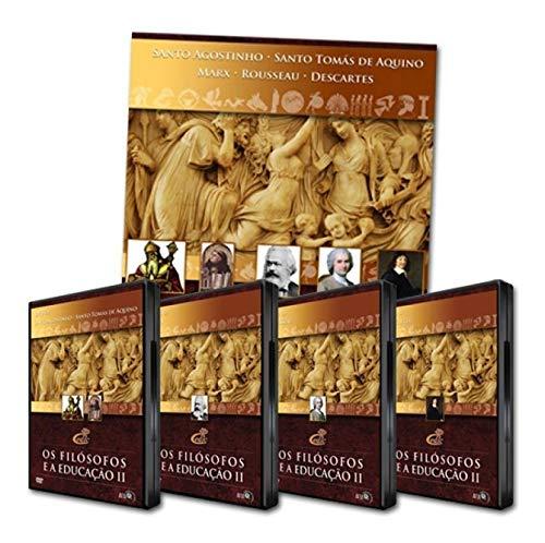 Coleção Filósofos Educação DVDs Livro