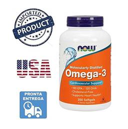 Omega 3 Now Foods 200 CáPsulas Importado Eua Pronta Entrega Brasil