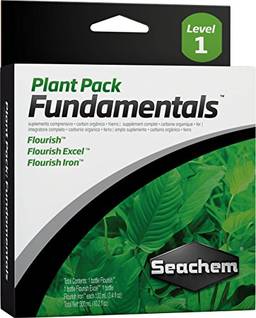 Seachem Plant Pack Fundamentais – kit suplementos para aquário plantado – 3-100ml, Branco