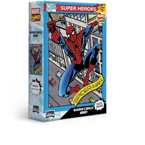 Marvel Comics - Homem Aranha - Quebra-Cabeça 500 peças Nano - Toyster Brinquedos, Multicolorido