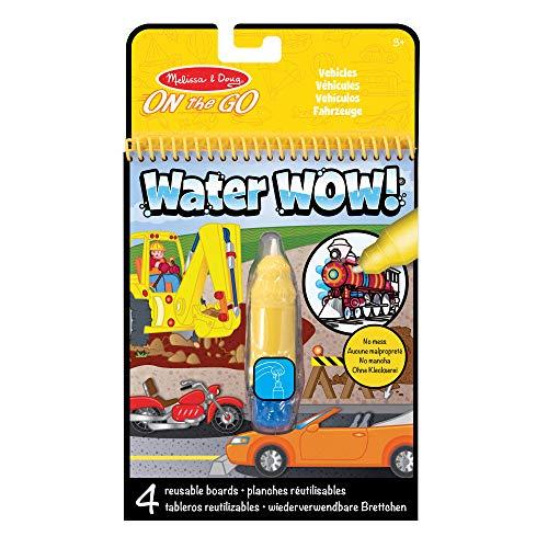 Melissa & Doug - Water Wow! Jogo de Colorir com Água: Veículos, 3+ Anos, Multicolorido, 5375