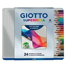Lápis de Cor Giotto Supermina Lata com 24 cores