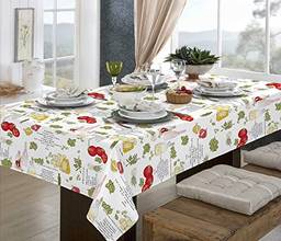 Toalha de mesa retangular 10 lugares - 1,40 x 2,90m - limpa fácil temperos - Pratic raner