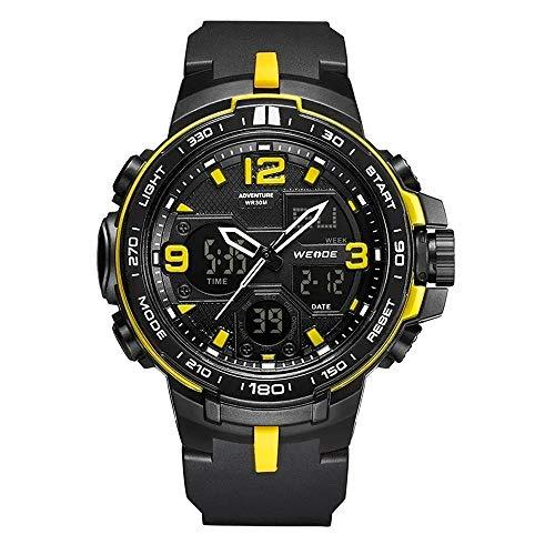 Relógio Masculino Weide AnaDigi WA3J8005 - Preto e Amarelo