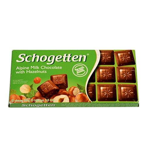 Schogetten - Alpine Milk Chocolate & Hazelnuts - Importado Alemanha - 100g