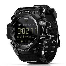 MK16 Smartwatch militar Exército Robusto Homens Mulheres Relógio 12 meses Vida útil da bateria IP67 / 5ATM à prova d'água EL Luminous Sports BT Smartwatch Pedômetro Atividade Rastreador de
