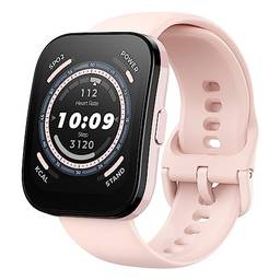 Relógio Amazfit Bip 5 Chamada Bluetooth, Alexa Built-in, Rastreamento GPS, Vida útil da bateria de 10 dias, Rastreador de Fitness com Frequência Cardíaca, Monitoramento de Oxigênio no Sangue - Pink