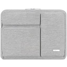 Lacdo Capa protetora 360° para laptop para novo MacBook Pro A2485 A2141 2019-2021 de 16", MacBook Pro antigo de 15" 2012-2018, Surface Book 3 2,15" Dell Bolsa para computador com bolso acessório,Cinza