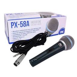 Pix, 055-0560, Microfone Dinamico Unidirecional Com Fio - Px-58A - Pix