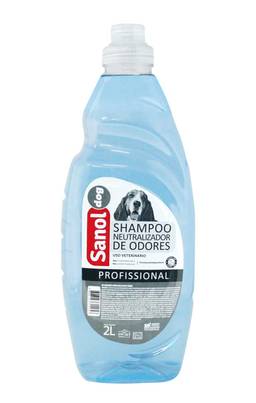 Shampoo Neutralizador de Odores, Sanol Dog, 2 litros, Azul