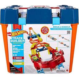 Pista Hot Wheels Track And Builder Mega Caixa - Mattel