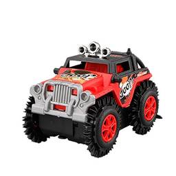 Houshome Carro de brinquedo de brinquedo elétrico infantil quebra-cabeça Caminhão basculante alpinista off-road veículo de escalada vermelho