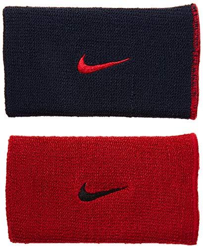 Munhequeira Grande Swoosh Doublewide Wristband (Par) Nike Red/White