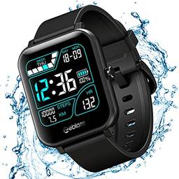 Relógio Smartwatch Inteligente XFTOPSE para Masculino e Feminino com Monitoramento de Oxigenação, ECG e PPG Smart Watch Digital com Pedômetro, 8 Modos Esportivos, IP67 À Prova Dágua (Preto)