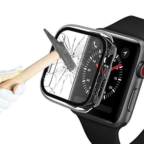 Capa Bumper Vidro Temperado Para Apple Watch Series 1/2/3/4/5 transparente tamanho 44mm
