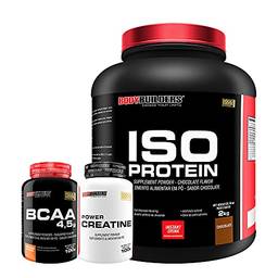 Kit Iso Protein 2kg + Power Creatina 100g + BCAA 100g Tangerina - Bodybuilders