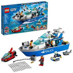 60277 LEGO® City Barco da Patrulha da Polícia; Kit de Construção (276 peças)