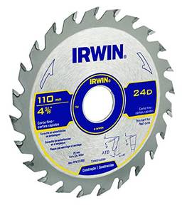 IRWIN Lâmina de Serra Circular para Madeira de 184mm e 48 Dentes IW14109