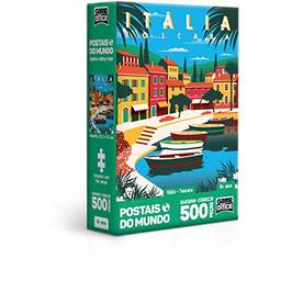 Postais do Mundo - Itália - Toscana - Quebra-cabeça - 500 peças nano