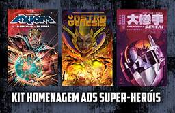Kit Homenagem aos Super-Heróis: Axion, Astrogenesis e Crepúsculo Sentai (referências à Marvel, DC e Mangás)