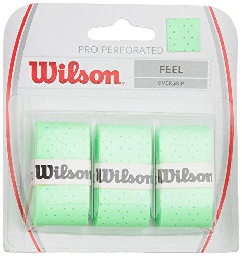 Wilson Raquetes de tênis perfuradas Pro sobre aderência, verde