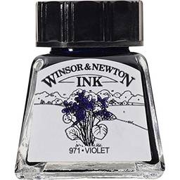 Winsor & Newton Drawing Inks Tinta para Desenho, Roxo (Violet), 14 ml