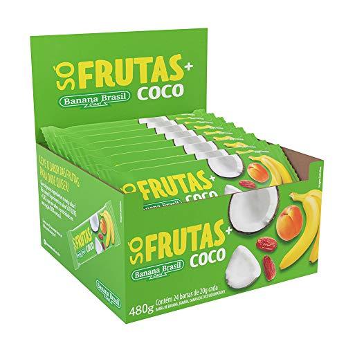Barra Só Frutas e Coco Banana Brasil com 24 Unidades de 20G