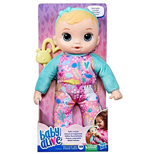 Baby Alive Bebê Fofinha - Boneca de corpo macio, 28 cm com cabelos loiros - F7791 - Hasbro
