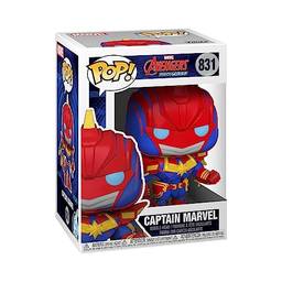 Funko Pop, 831 Captain Marvel Mech Strike Avengers, Multicor, approximately 5 inches tall