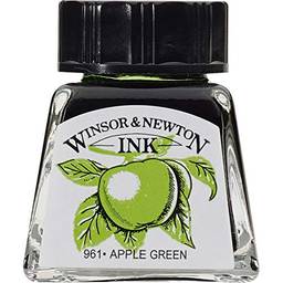 Winsor & Newton Drawing Inks Tinta para Desenho, Verde (Apple Green), 14 ml