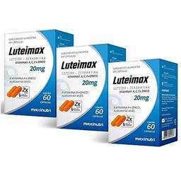 Luteimax Luteína & Zeaxantina - 3 unidades de 60 cápsulas - Maxinutri