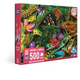 Natureza Estranha - Bichos Bizarros - Quebra-cabeça 500 peças - Toyster Brinquedos, Multicolorido