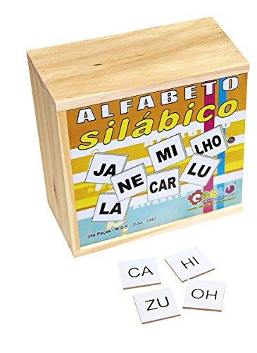 Carlu Brinquedos - Alfabeto Silábico Jogo Educativo, 4+ Anos, 350 Peças, Multicolorido, 1367