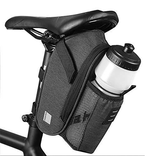 Bolsa de selim de bicicleta com bolso para garrafa de água Bolsa de selim para bicicleta à prova d'água Bolsa de esão de selim traseiro reflexivo para bicicleta com bolsa de chaleira BolsaDAGT