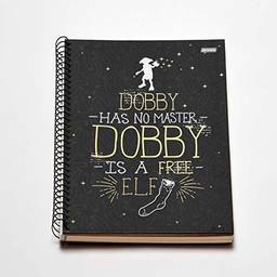 Kit 2 Cadernos Harry Potter Dobby E Castelo 10 Matérias 200 Folhas, Jandaia