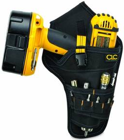 Custom Leathercraft Clc 5023 Deluxe Cordless Poly Drill Holster Preto