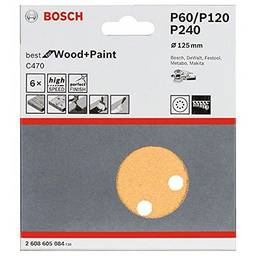 Jogo Discos de Lixa Bosch Best for Wood&Paint; 125mm