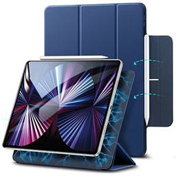 ESR Capa magnética para iPad Pro 11 2021/2020/2018, capa para iPad Pro 11 ", capa inteligente com acessório magnético, Auto Sleep / Wake, Suporte triplo, Lápis de suporte 2, azul