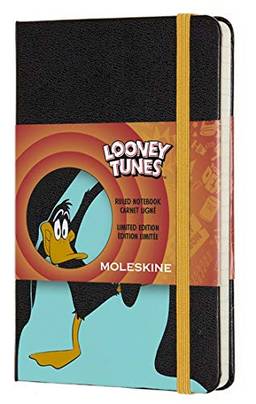 Caderno Moleskine, Edição Limitada Looney Tunes, Patolino, Pautado, Tamanho Bolso (9 x 14 cm)