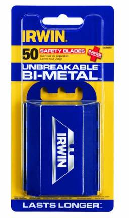 Irwin Tools Irwin 2088300 Lâminas De Faca De Segurança Pacote Com 50 Azul 'Embalagem Pode Variar'