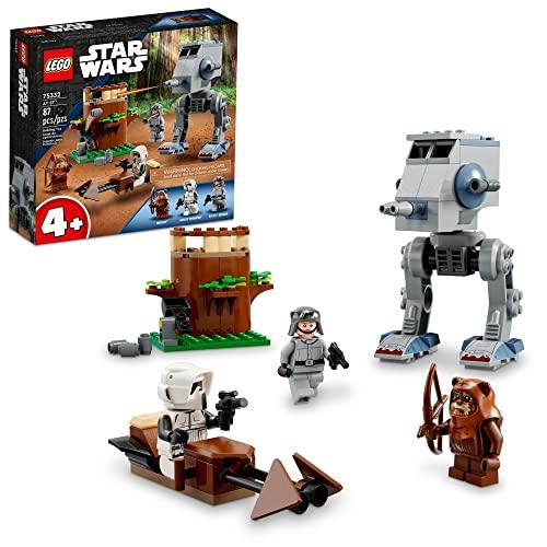 75332 LEGO® Star Wars™ AT-ST™, Kit de Construção de Brinquedo; Set Inicial Divertido Para Crianças a Partir dos 4 anos (87 peças)