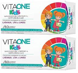 Oferta Vitaone kids 60 cápsulas criança sabor 2 caixas