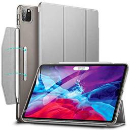 ESR Capa para iPad Pro 12,9 '' 2020/2018, Capa Yippee Trifold Smart com Auto Sleep/Wake, Capa leve com fecho, capa dura, cinza prata