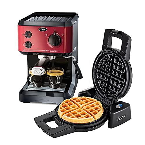 Kit Cafeteira Expresso Cappuccino e Máquina de Waffle Oster - 220V