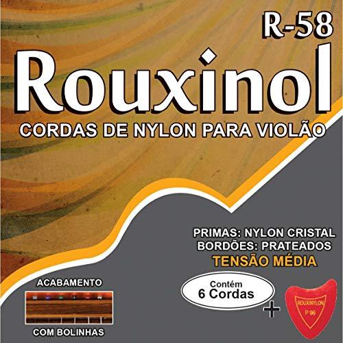 Cordas Para Violão, Rouxinol, Nylon Cristal, Média Tensão