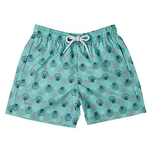 Shorts Infantil Estampado Conchas, Mash, Menino, Verde Claro, GG